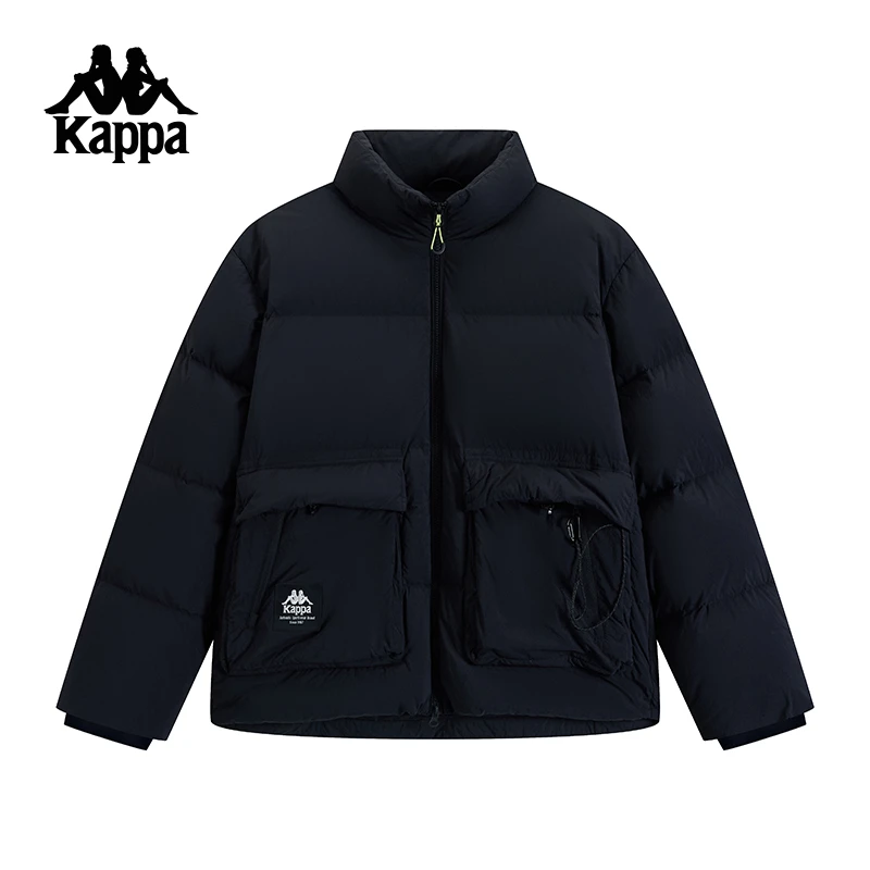 Kappa卡帕背靠背2024新款保暖防寒服工装羽绒服男运动面包服外套