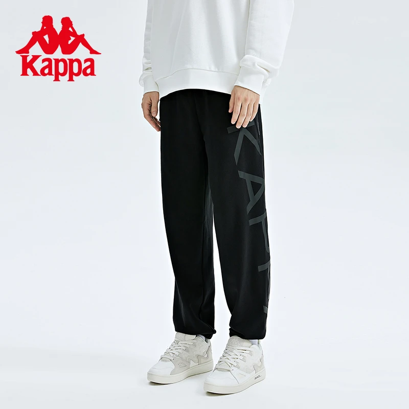 《字母印花》Kappa卡帕运动裤针织长裤休闲裤战斗卫裤K0C52AK28