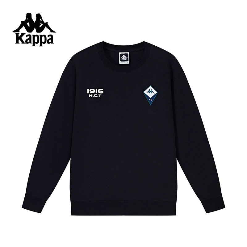 Kappa卡帕背靠背2025新款运动卫衣长袖女情侣梭织跑步t恤上衣男款