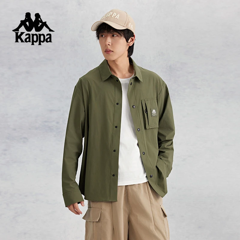 Kappa卡帕背靠背复古防风衣2024新款男女款春夏休闲复古外套夹克