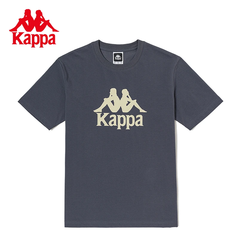 《冰冰凉#透气》kappa卡帕短袖2023新印花T恤复古半袖K0D32TD95D