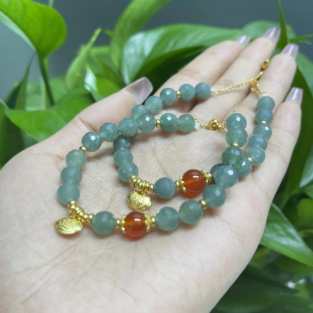 2404070179 XG 翡翠s925鸿运当头手链 （多样性发其一）