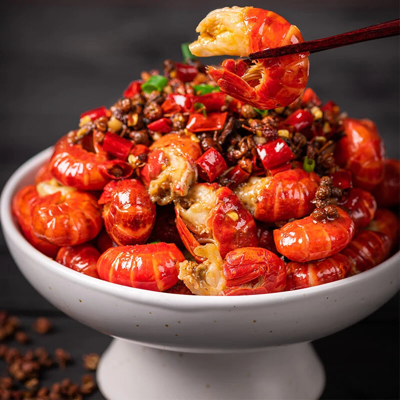 【正常发货】麻辣小龙虾尾250g 35只左右/盒 加热食用肉质饱满