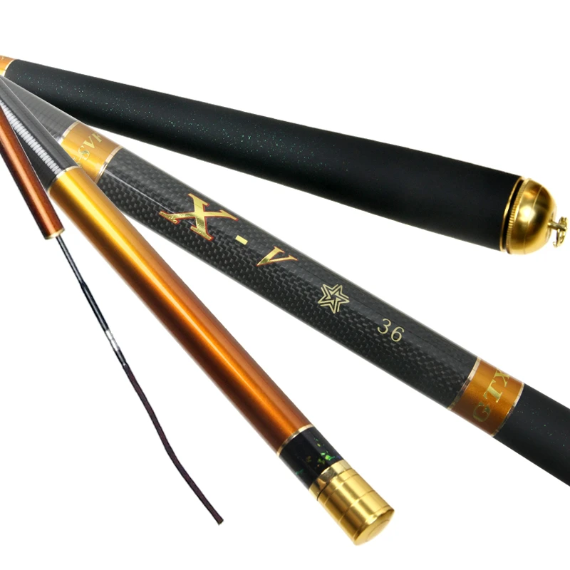 GTX 【X-5一代4.8米】超轻碳布振出台钓竿竞技休闲黑坑杆28调性5H