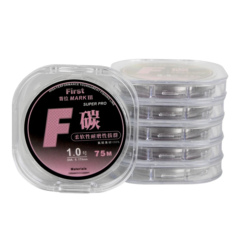 超锋首位三代F氟碳竞技钓线台钓罗非碳线子线75米