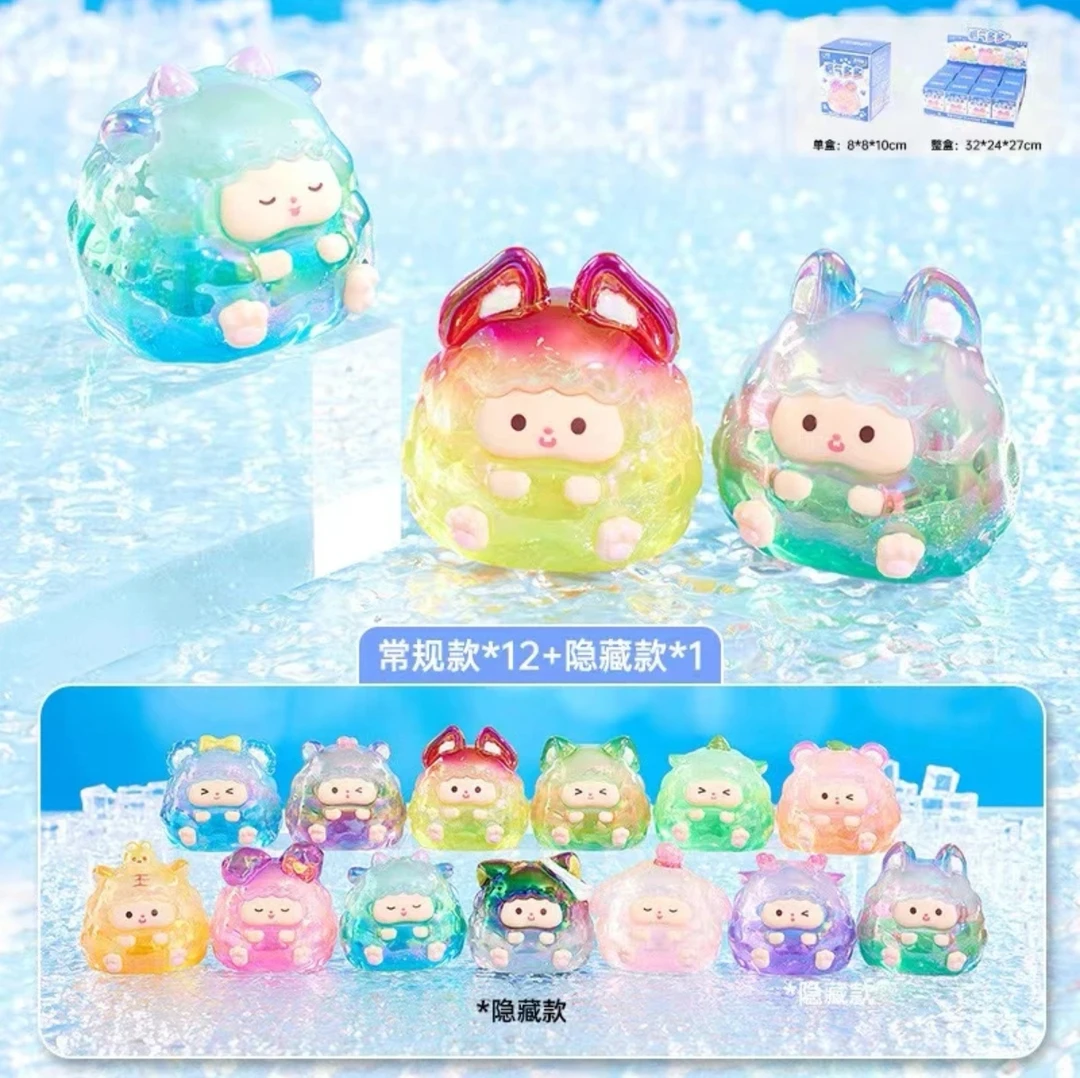 【拆盒】新品福气多多透明盲盒潮玩手办桌面装饰可爱少女礼物新年