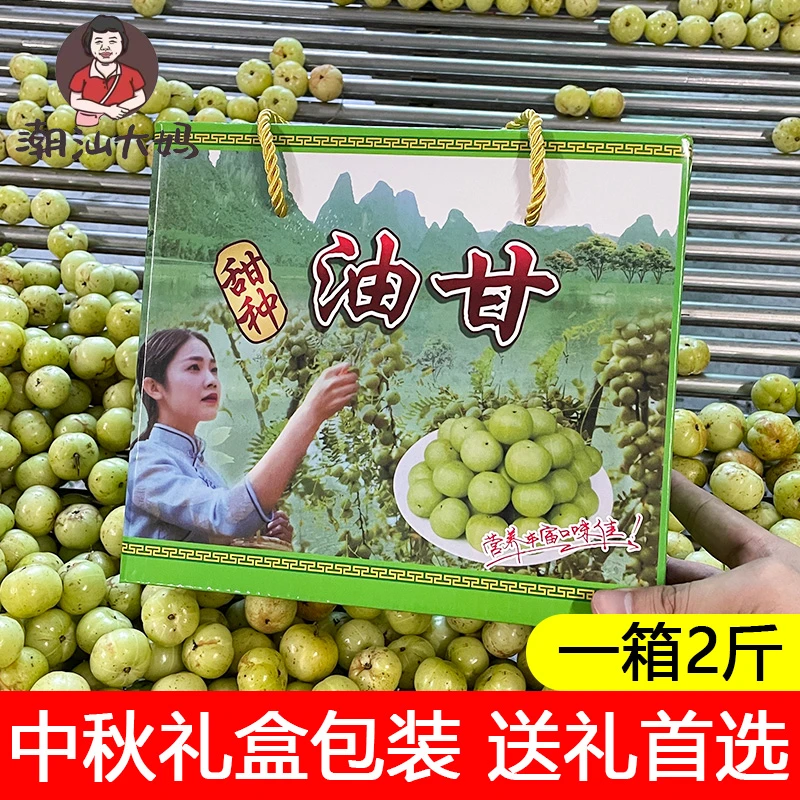 潮汕大妈 甜种油甘 赤皮油甘 崩坎种礼盒 两斤装