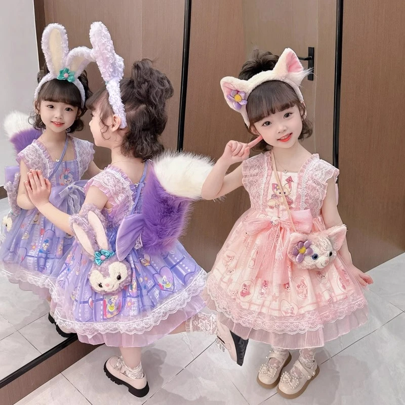 洛丽塔库洛米公主裙女童6蓬蓬裙8岁3宝宝礼服裙子生日星黛露7