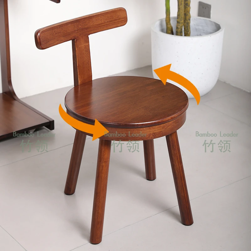 配套旋转靠背椅子客厅家用创意圆形沙发茶几小凳换鞋凳备用BOO