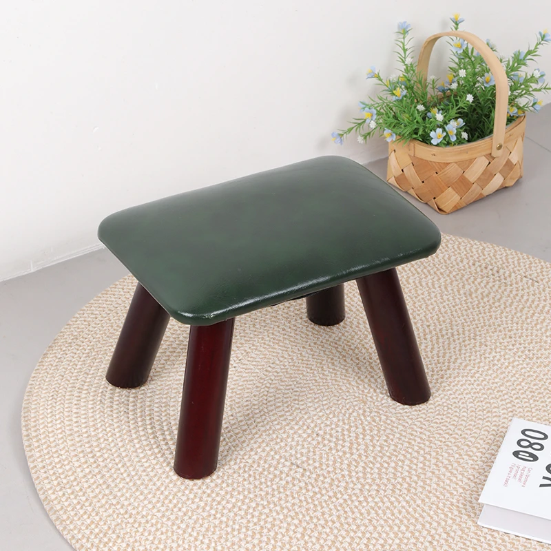 美式家用皮凳矮凳子茶几凳儿童凳小凳子家用客厅换鞋凳