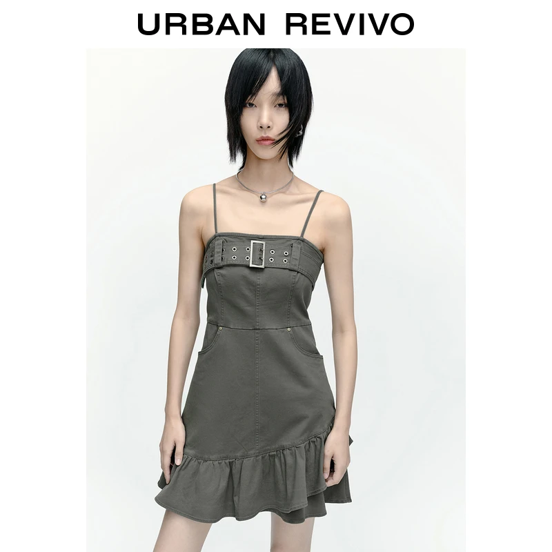 【*】UR女装高街美式洗水辣妹设计感宝藏连衣裙UWV730002