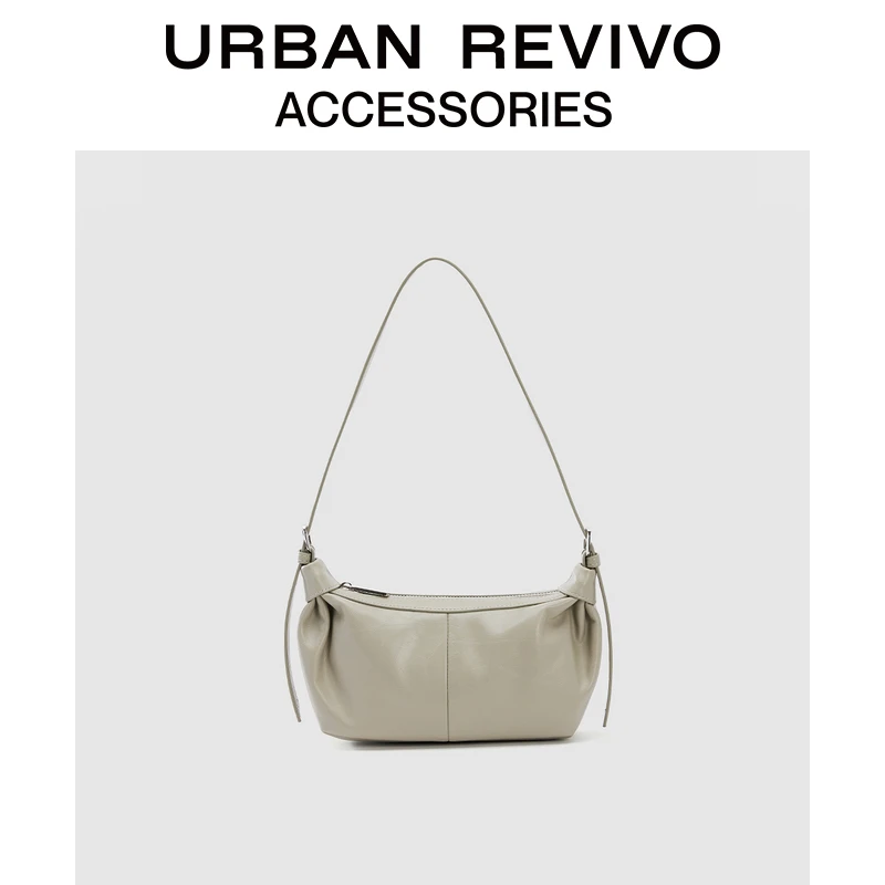 URBAN REVIVO2024秋季新款女士百搭腋下单肩斜挎包UAWB40368