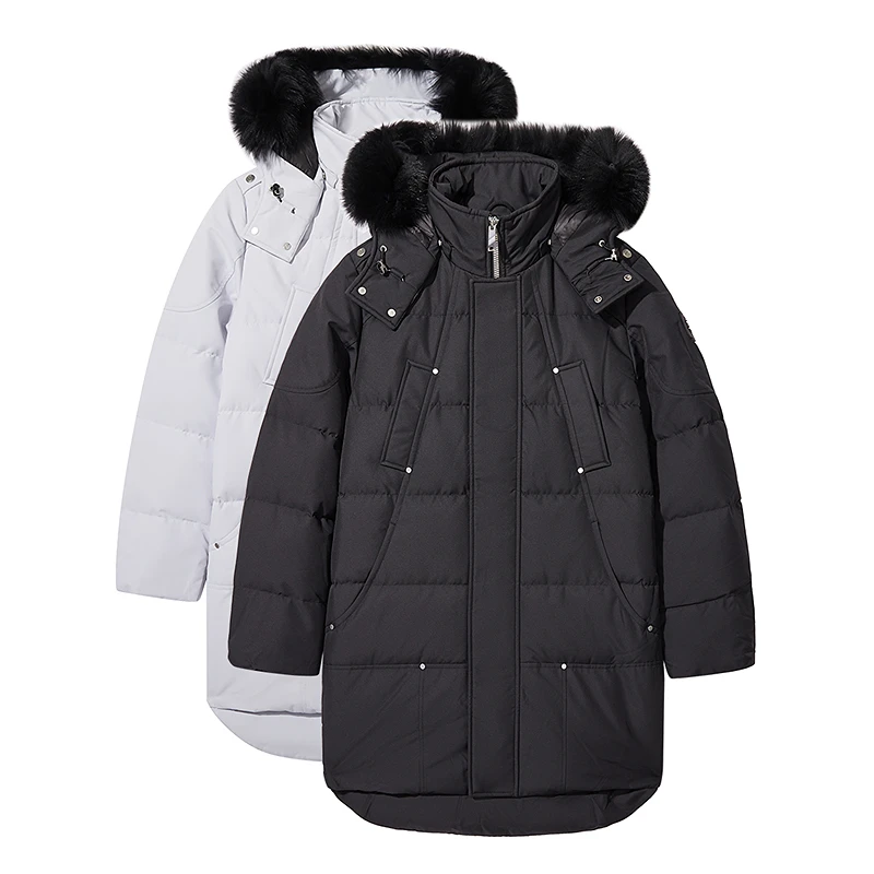 卡宾男装长款好羽绒服冬90白鸭绒鸭绒大衣外套男款保暖3224154007