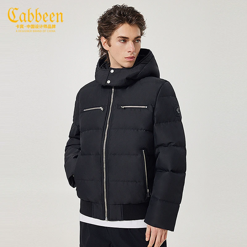 卡宾男装连帽羽绒服秋冬款保暖休闲时尚加厚户外外套3224141088