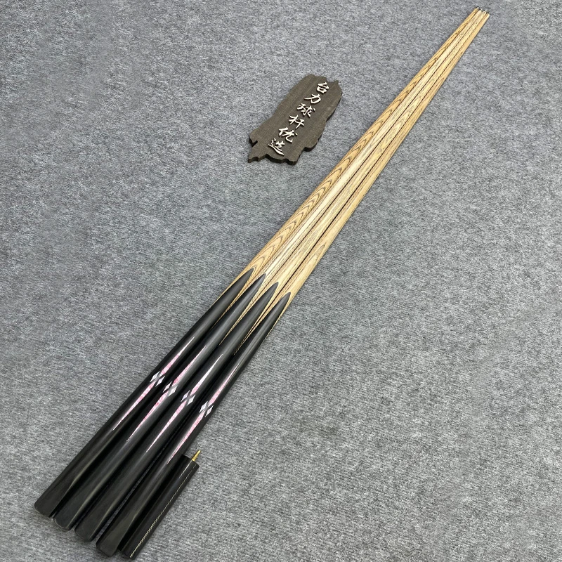 冰尘10mm小头一体通杆中式黑八优选镶嵌台球杆桌球杆新手练手杆