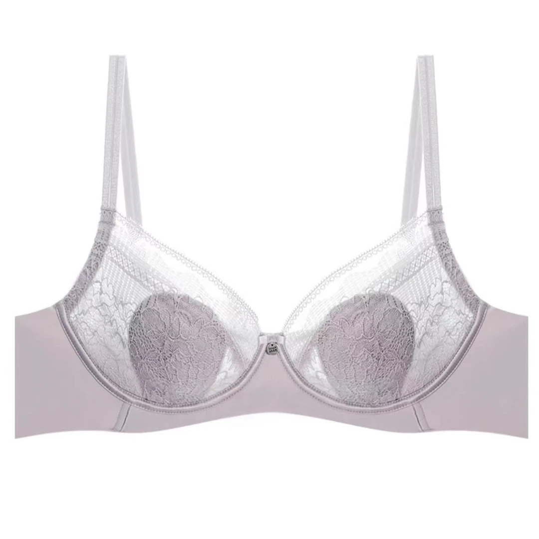 梧桐本色超薄内衣女大胸显小水晶杯收副乳防下垂文胸罩29005