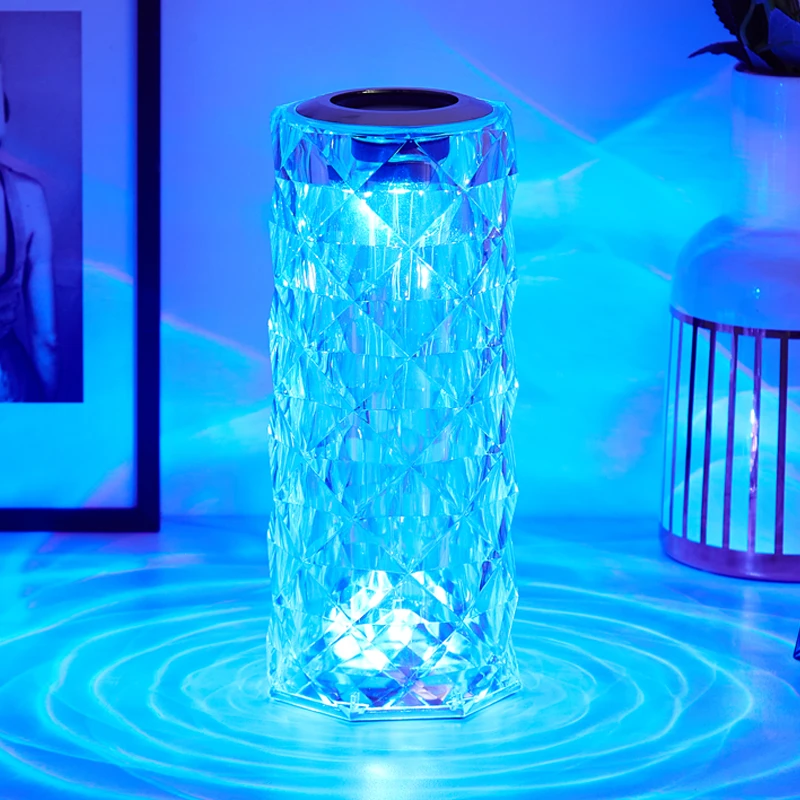 蓝牙音响玫瑰灯小夜灯卧室氛围灯充电触摸轻奢客厅父亲节儿童节