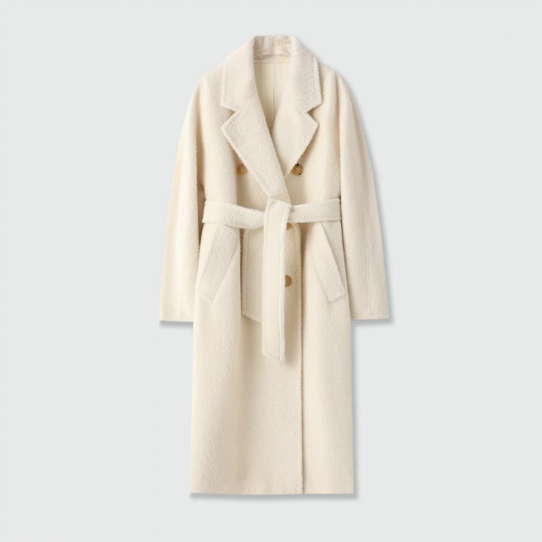 【201~300】双面气质羊毛大衣时尚羊绒女士双面呢冬季轻奢