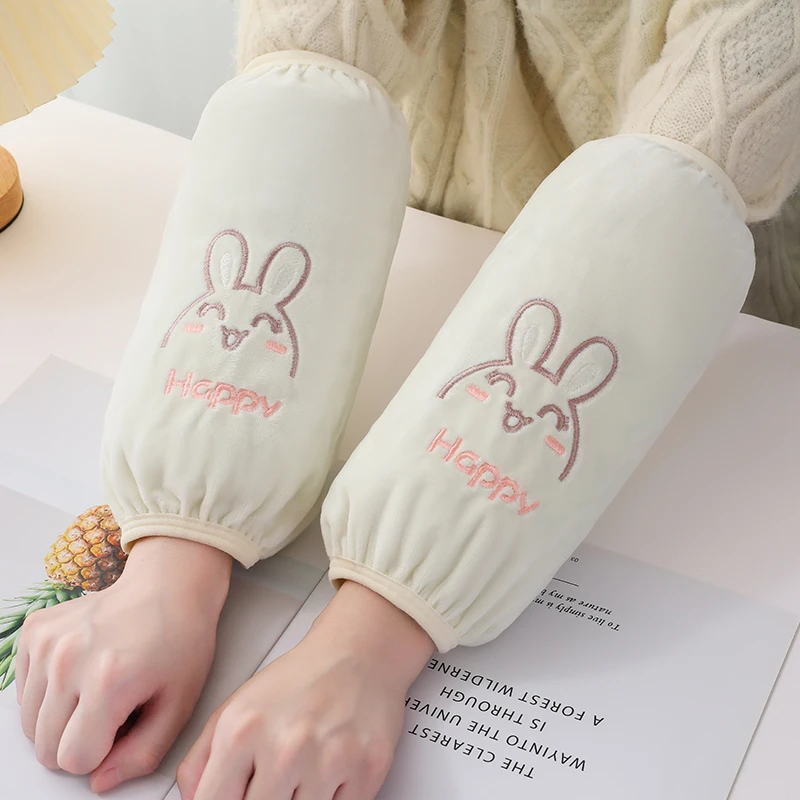 新款秋冬网红袖套中长款儿童学生耐脏护袖头成人上班家务防污袖筒