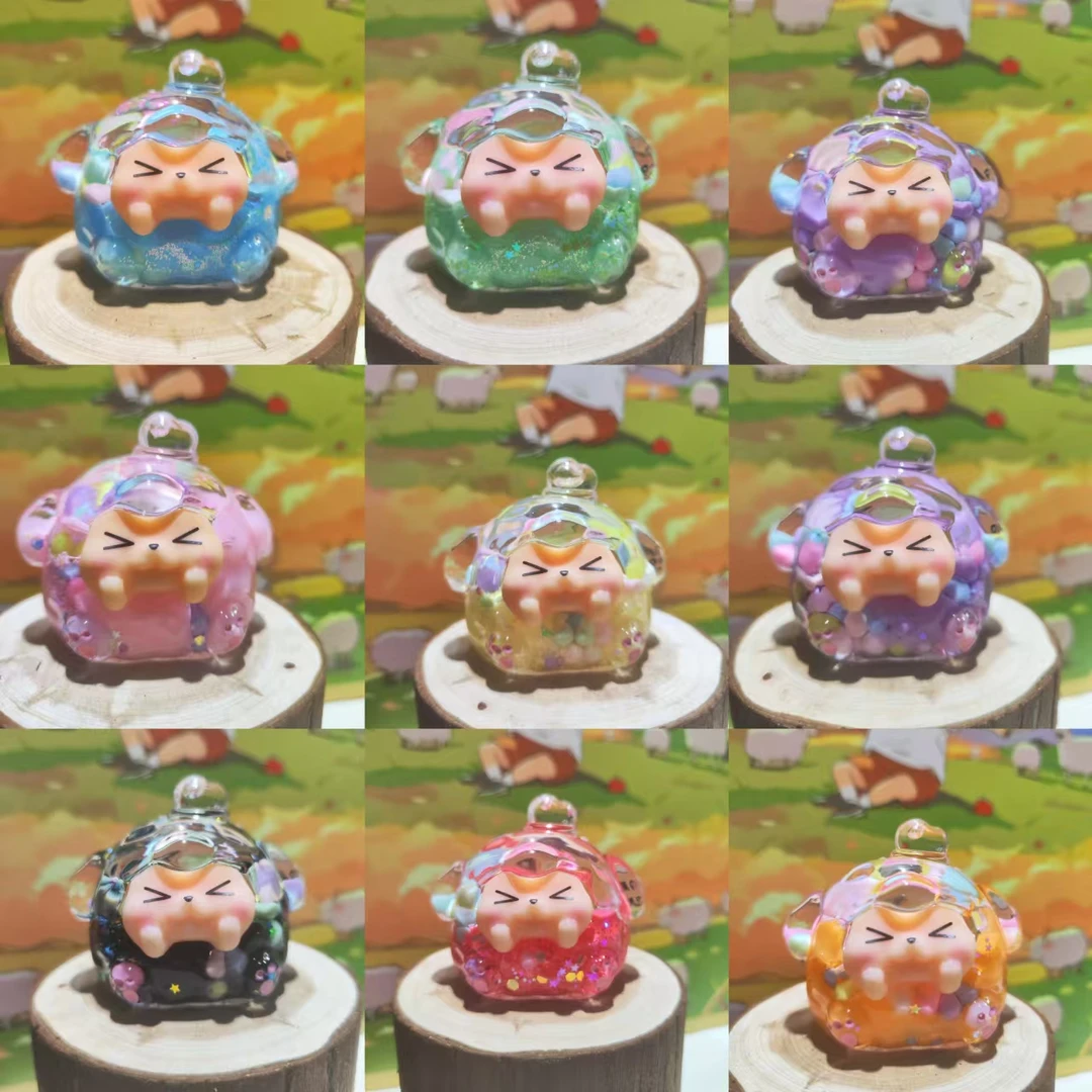 （直播拆）奶豆奶色团子DIY车载创意可爱摆件