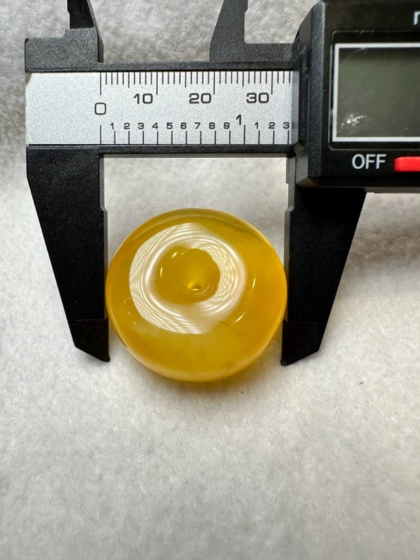 天然鸡油黄精工平安扣复古挂件精美珠宝