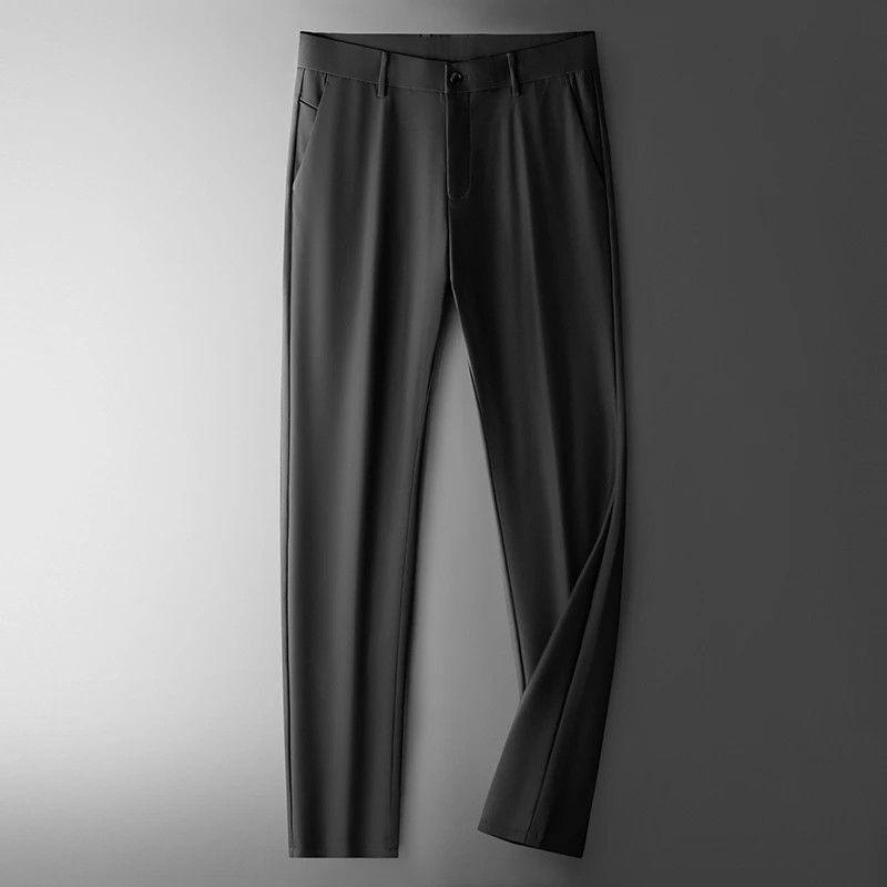 【帅胖胖】轻奢时尚商务休闲通勤百搭弹力显瘦微束脚加肥加大码西裤