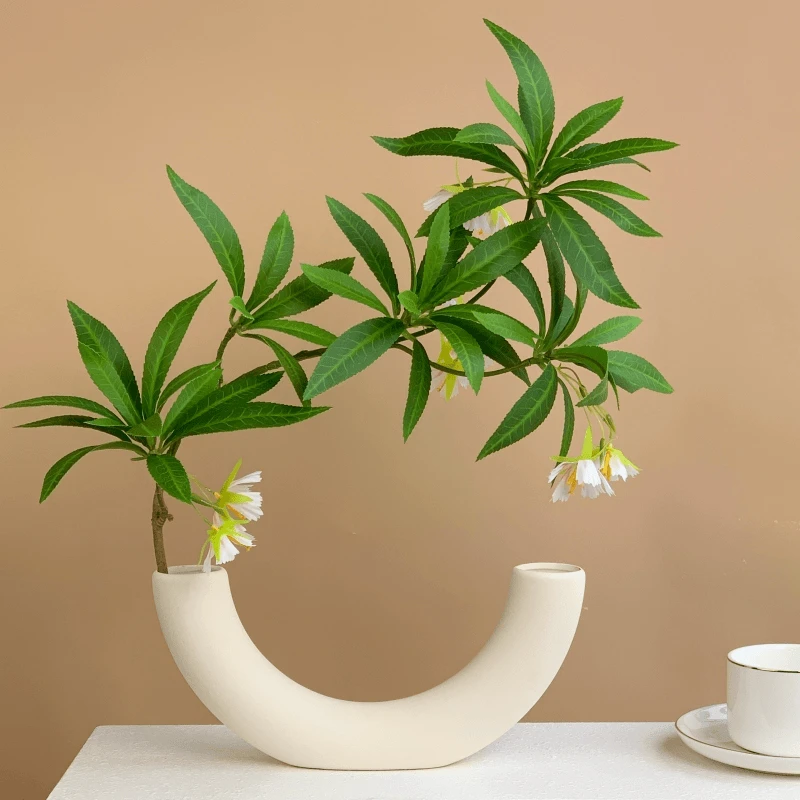 仿真水石榕花禅意绿植手感树叶插花树叶造景叶片假花绿植物