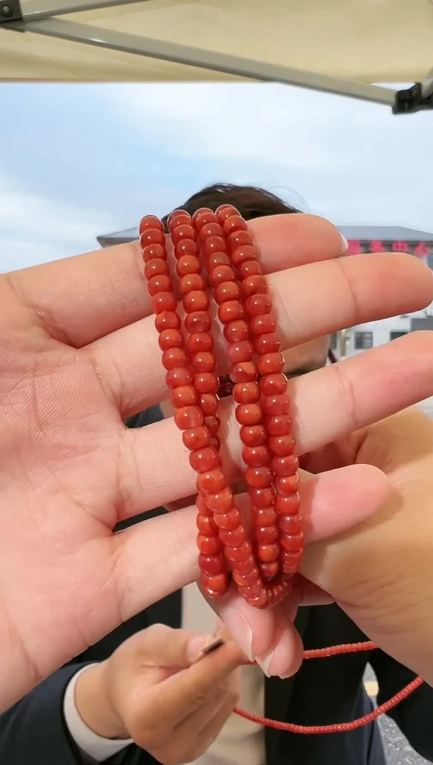 【闪购商品】南红玛瑙手链未镶嵌B72约4mm多样性发一件
