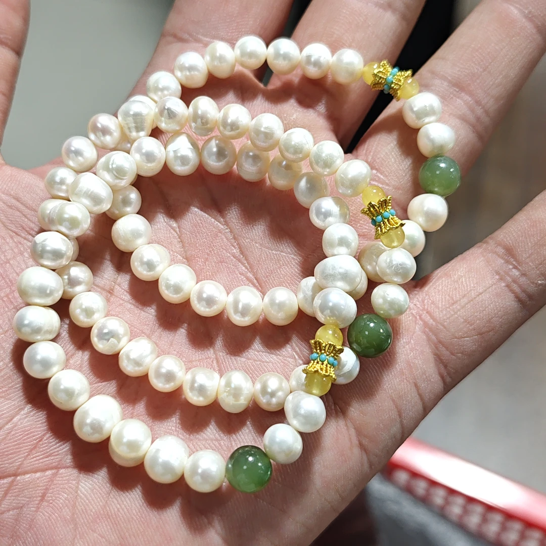 【书记甄选】天然原创珍珠单圈手链 多样性发一件WW18B