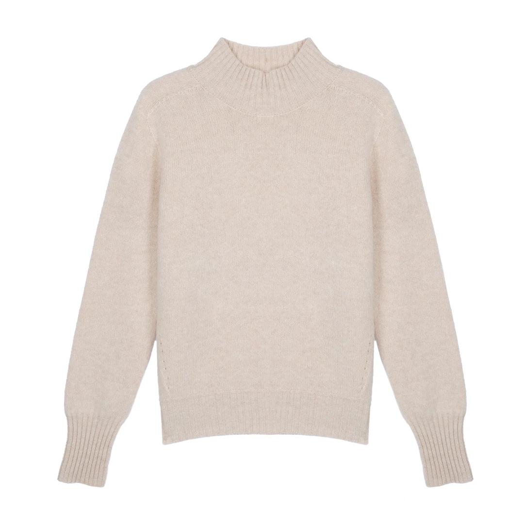 【绒感系列】半高领加厚万能搭 100分羊毛女士打底衫 YX10W23065