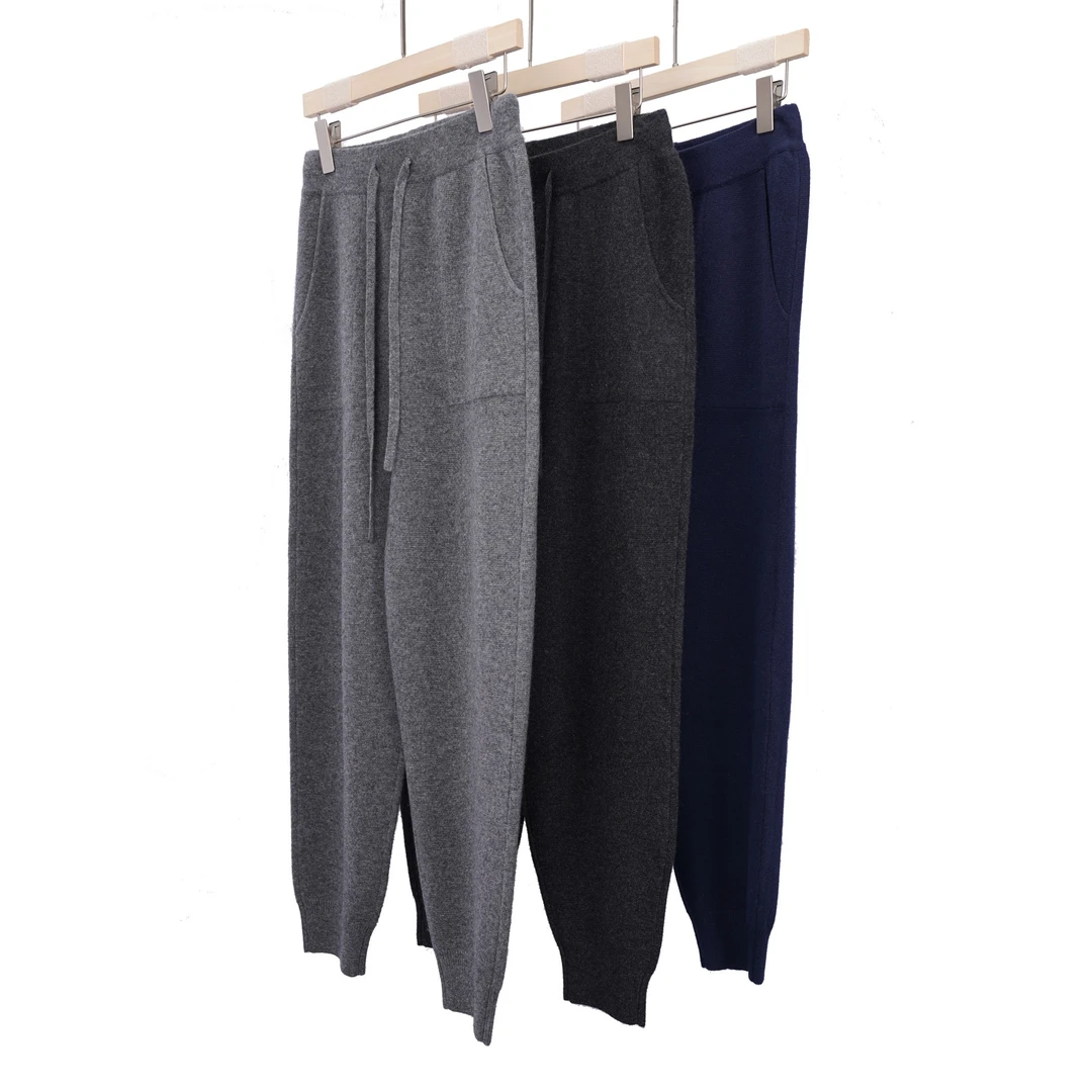 纯绒男裤 休闲商务通勤实穿 100纯山羊绒休闲裤YXM22382