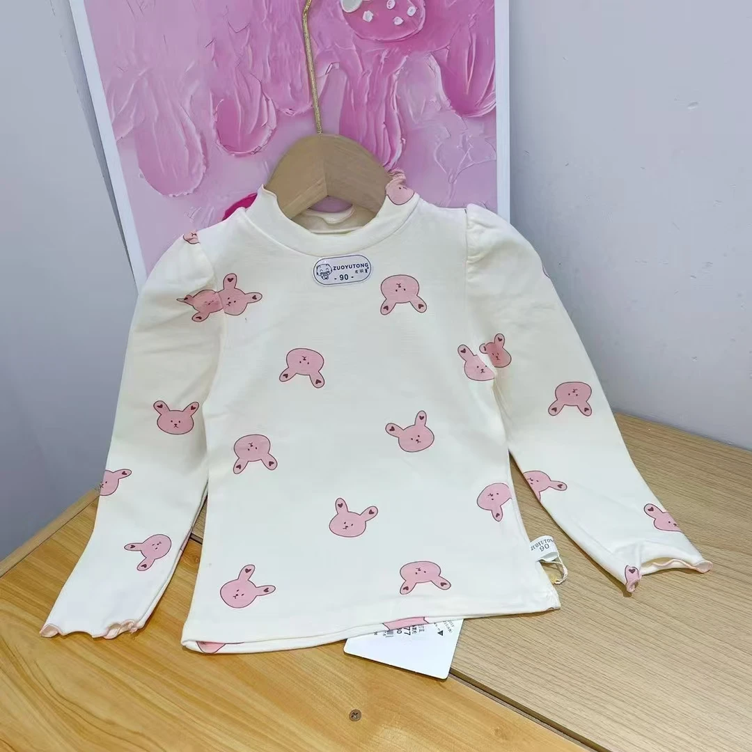 左羽童女童春秋冬款长袖拉架打底衫休闲