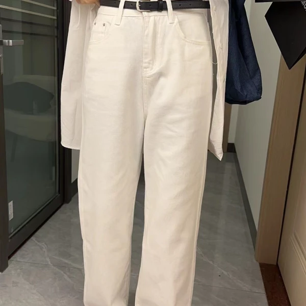 思瑶私服款白色裤子(配皮带)#5339