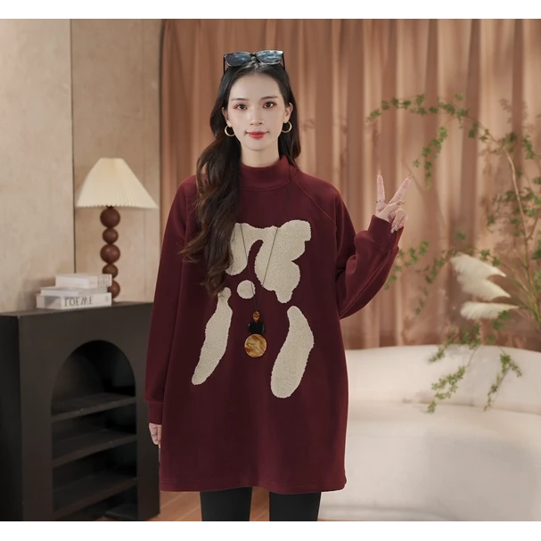 秋冬新款韩系百搭气质小狗卫衣241278/241279