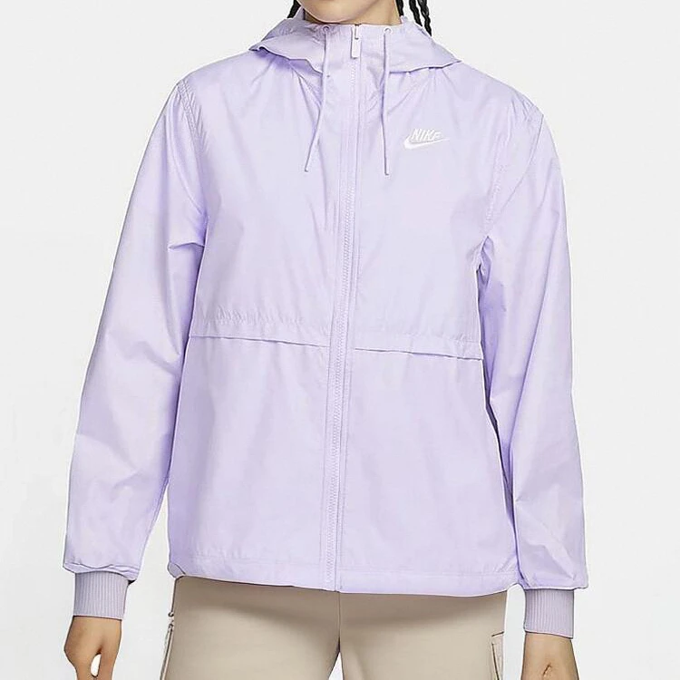 NIKE/耐克外套春夏连帽拼接宽松风衣梭织速干薄款夹克DM6180-511