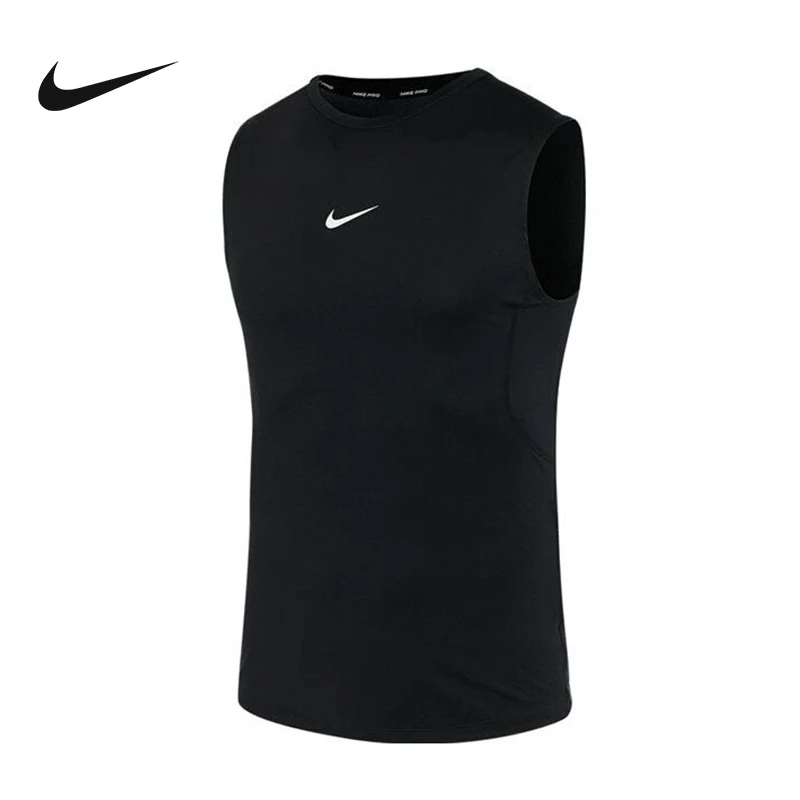 NIKE/耐克紧身背心男跑步训练健身快干打底运动无袖T恤男FB7915