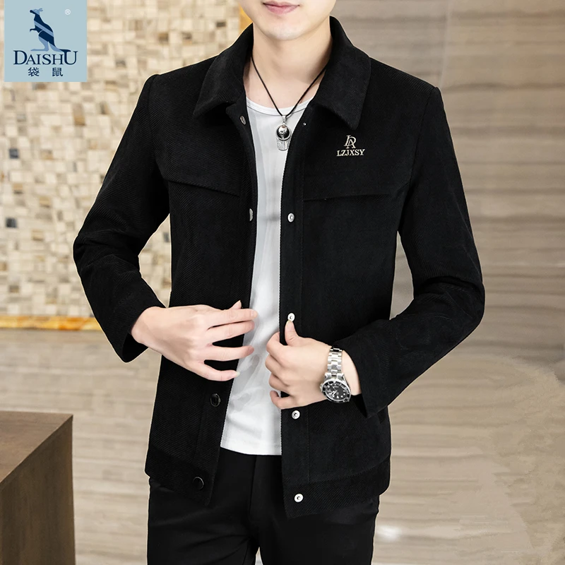 Dai Shu/袋鼠男士外套春秋款2024新款休闲春季上衣服男装潮流夹克