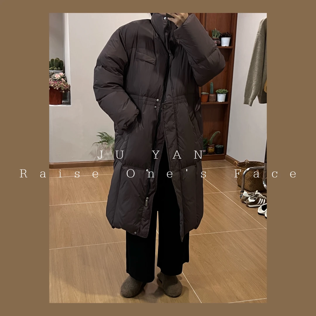 JYJY-【太阳】 2.0 NO退NO换9782冬季百搭保暖抽绳中长款羽绒服