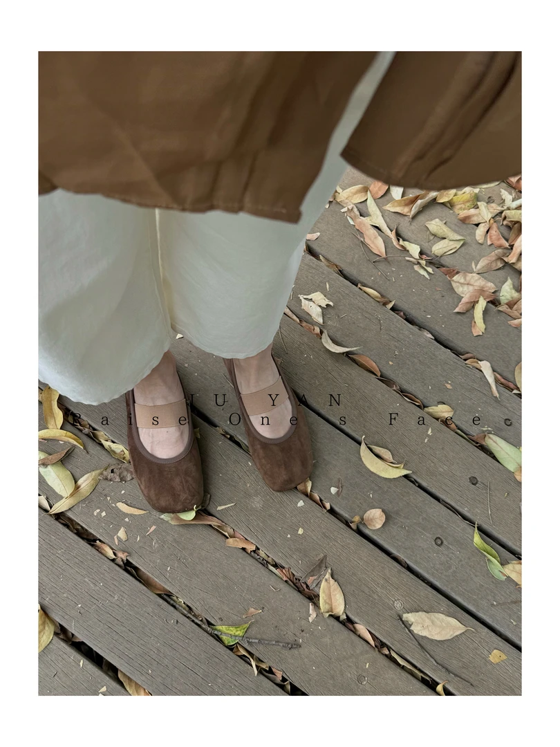 JU YAN【罗马假日】0960春夏定制法式简约复古松紧一字带玛丽珍单鞋