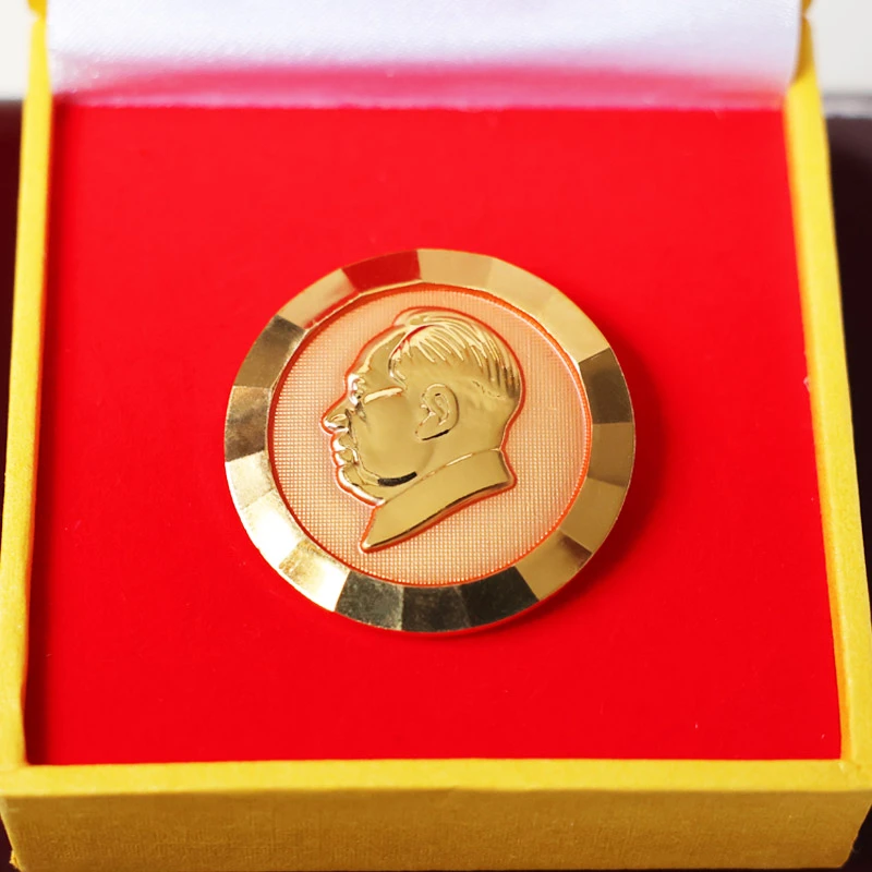 毛主席徽章像章纪念章毛爷爷胸章礼盒装高档礼品韶山旅游纪念品