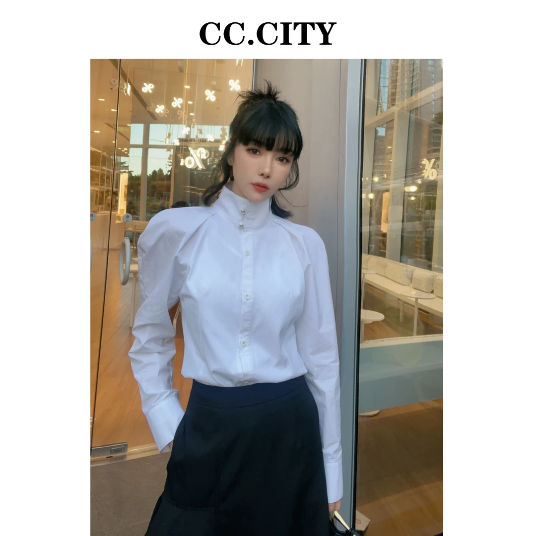 【蔡丽丽&添羽】时尚洋气个性国风显瘦衬衣6x295