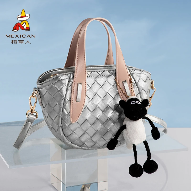 稻草人25女士新款春夏女包百搭斜挎单肩包手提包通勤潮流时尚百搭