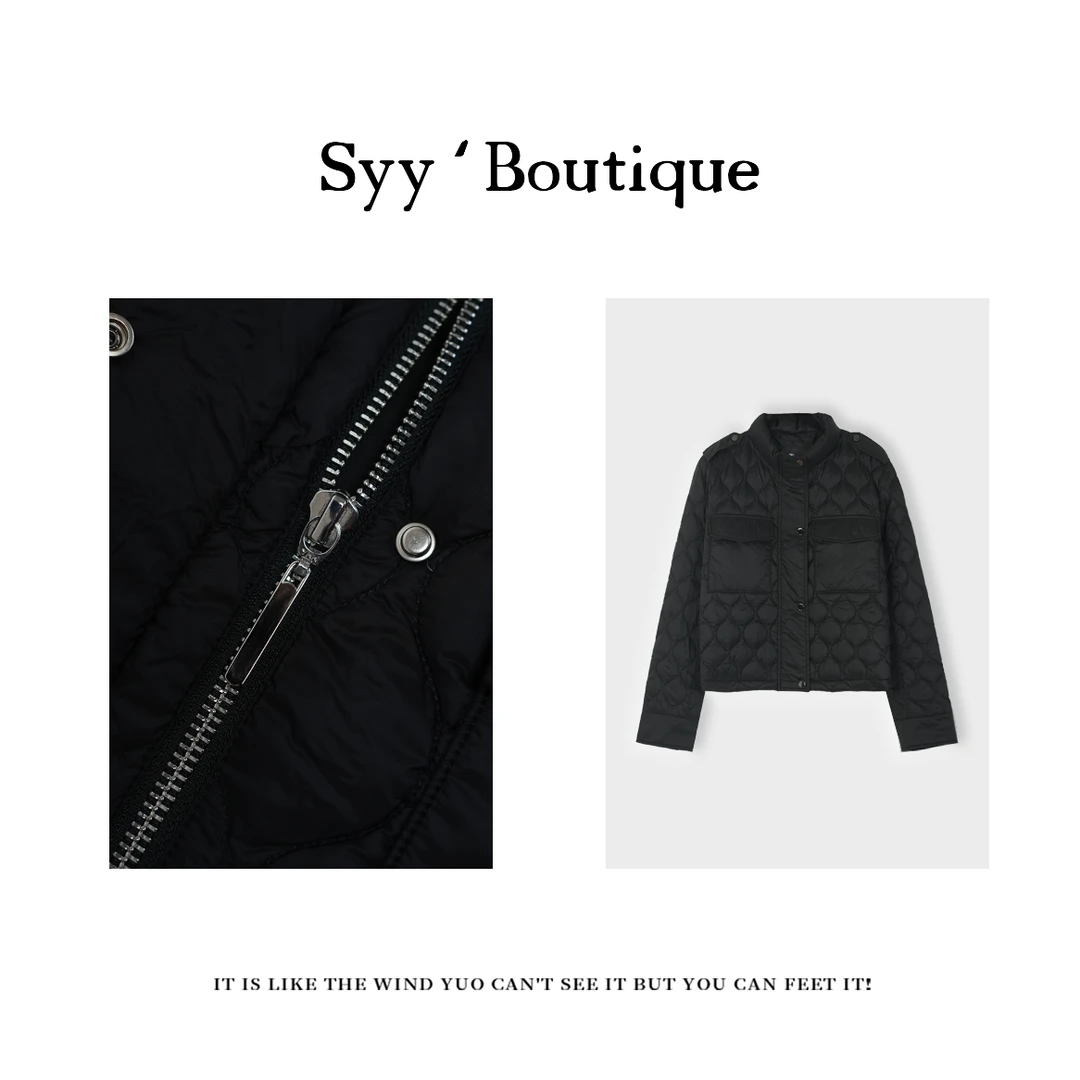 白鹅绒夹克/Boutique-1/超轻设计款小众拉链羽绒服