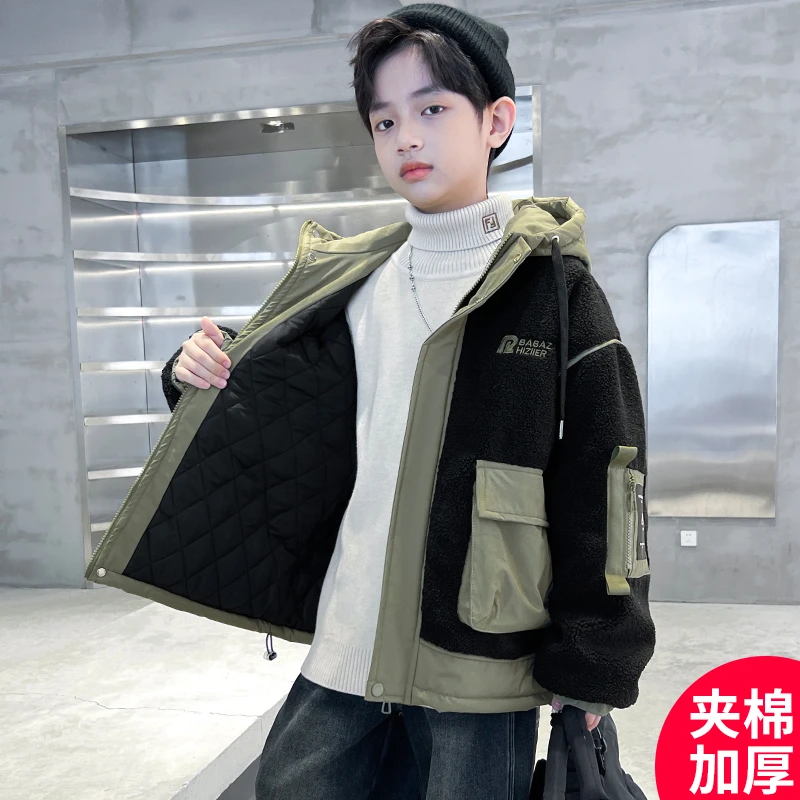 男童冬装加厚外套新款冬季时髦中大儿童外套 C3222