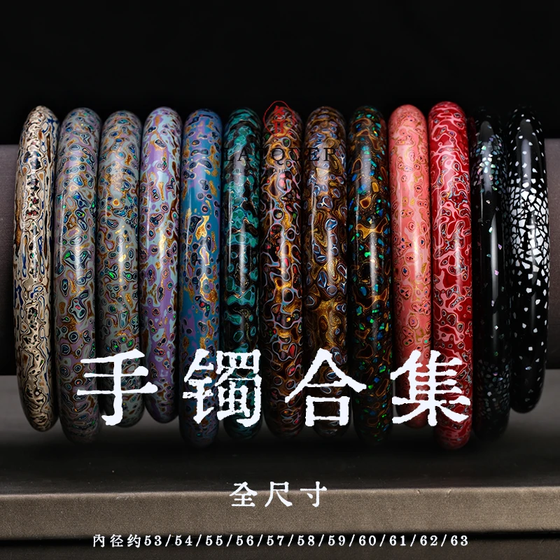 非金属木质手镯 大漆手镯民族风纯天然精致复古简约设计