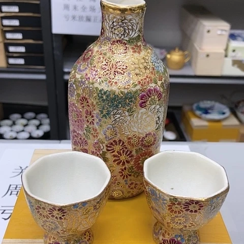 摆件进口九谷瓷器