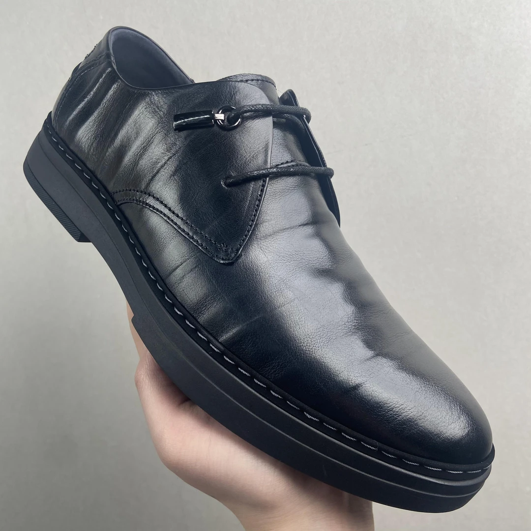 【E054D】犀家头层牛皮男士休闲真皮男鞋