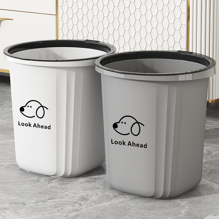 客厅垃圾桶家用卧室大容量厨房卫生间办公室宿舍方形高颜值带压圈