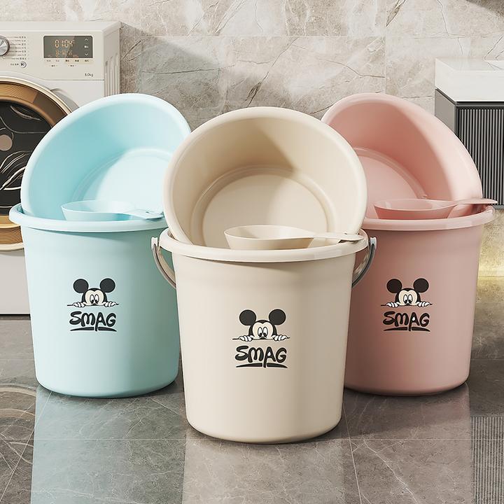 特厚塑料水桶家用大容量学生宿舍洗衣桶洗澡桶手提储装水桶泡脚桶