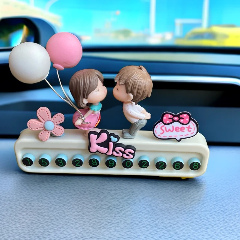 2024款手机留挪车电话号码牌女士时尚停车号码牌适合女人的停车牌